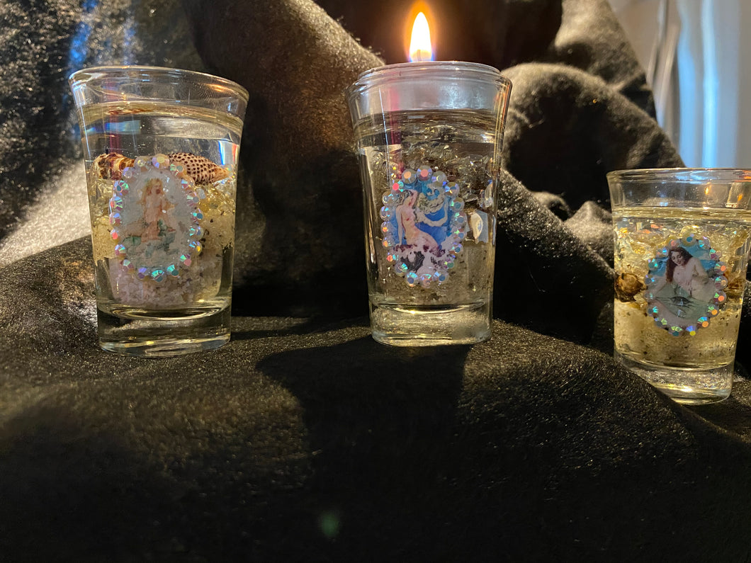 Vintage Inspired Mermaid Tea Light Candle Holders