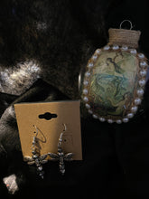 Load image into Gallery viewer, Mermaid Ornament &amp; Dragonfly Earrings Set
