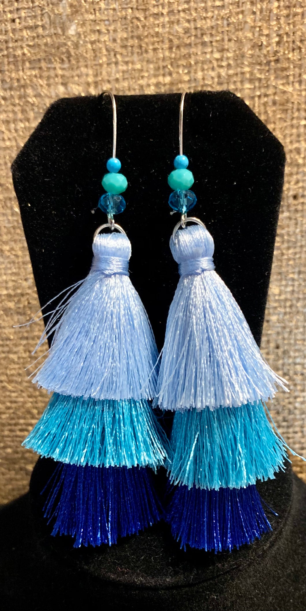 Mermaid Ornament & Tassel Earrings Set