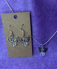 Load image into Gallery viewer, Crystal Guardian Angel Necklace and Earring Set
