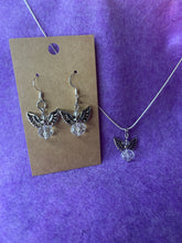 Load image into Gallery viewer, Crystal Guardian Angel Necklace and Earring Set
