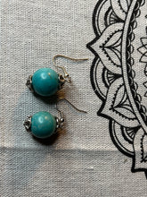 Load image into Gallery viewer, Howlite Turquoise Earrings
